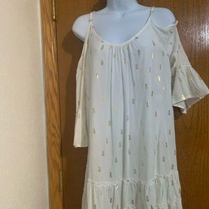 Flowy off the shoulder swimsuit cover